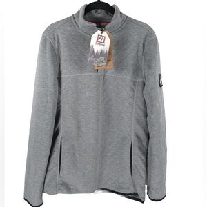 NWT AVALANCHE Outdoor Pullover 1/4 Snap Sweater with Pockets Style CAM814C SMALL